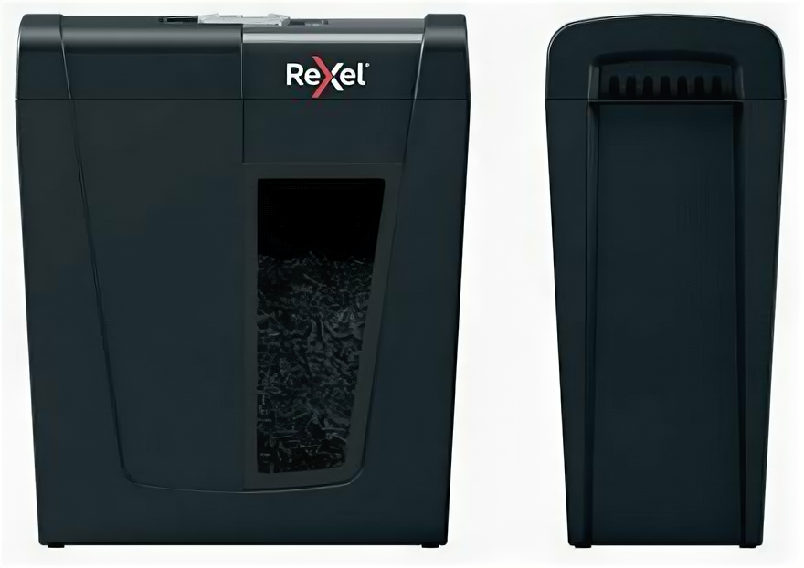 Rexel Шредер Rexel SECURE X8 EU черный (секр P-4)/фрагменты/8лист/14лтр/скрепки/скобы