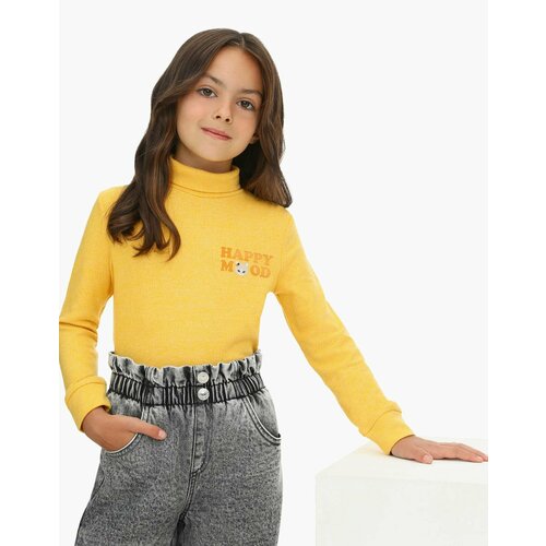 Свитер Gloria Jeans, размер 7-8л/128 (32), желтый