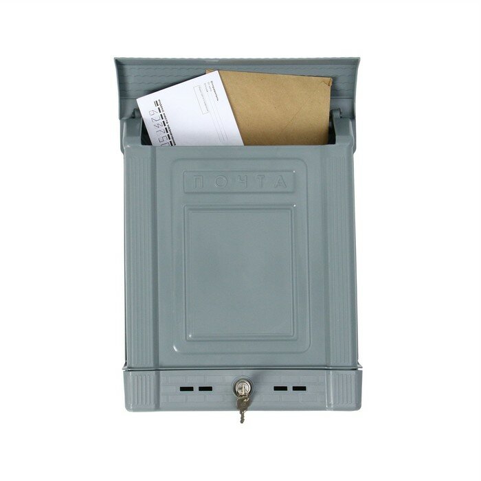 Ящик почтовый с замком, вертикальный, микс - фотография № 4