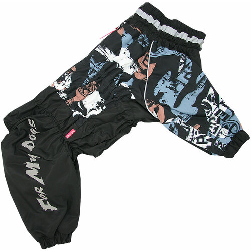 FOR MY DOGS комбинезон для собак черно/коричневый для мальчиков FW1198-2022 M (C3)