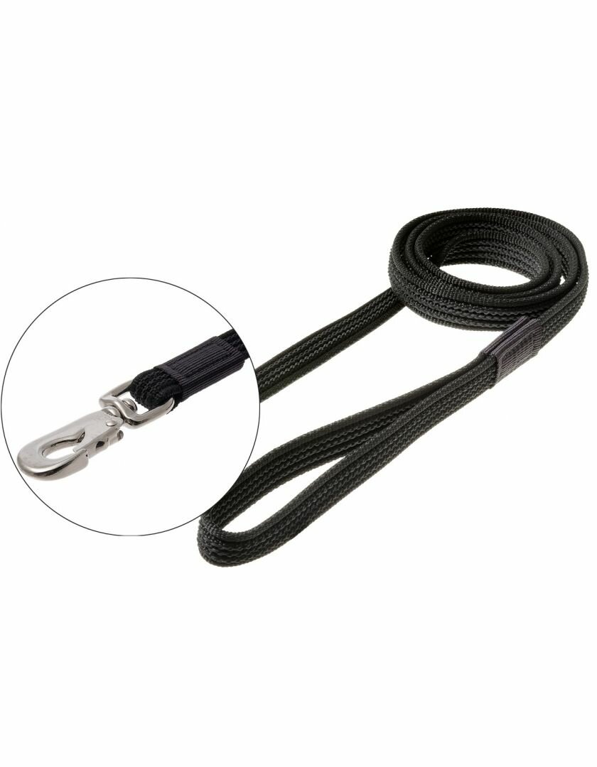 фото Поводок с карабином усиленный профессиональный с латексом 1,5м*20мм