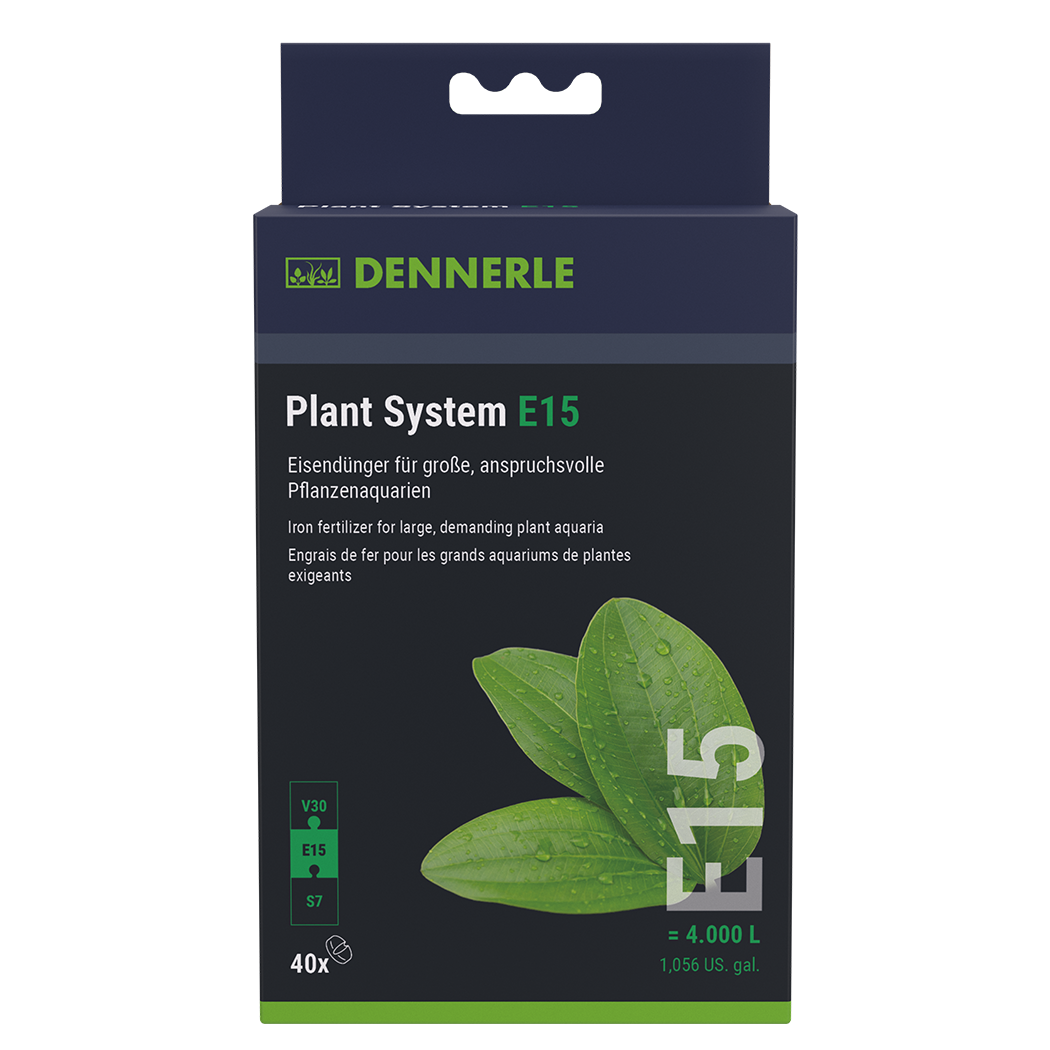 Удобрение для аквариумных растений Dennerle Plant System E15, 40 таблеток