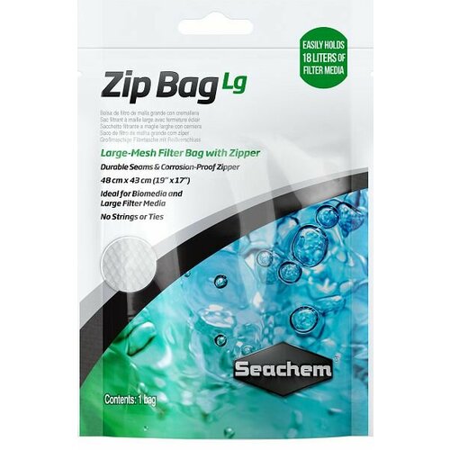 l bag 35 мешок торба на стропе kosmosky Seachem Мешок Seachem Zip Bag L для наполнителей, 48х43 см