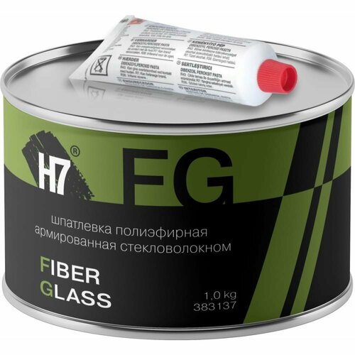 Полиэфирная армированная стекловолокном шпатлевка H7 Fiber Glass