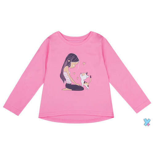 фото Лонгслив у+, размер 60/110-116, розовый