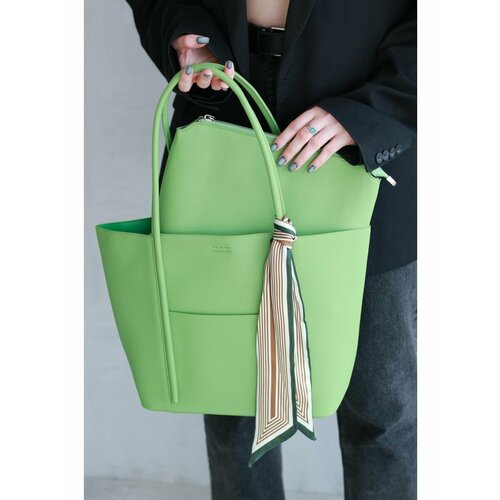 Сумка  багет , зеленый