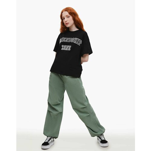 фото Брюки gloria jeans, размер 10-11 лет, зеленый