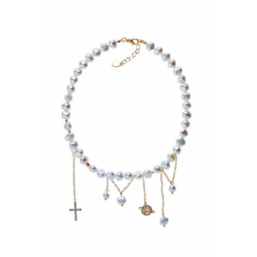 Чокер Lunnitsa Soul, перламутр, длина 37 см, белый