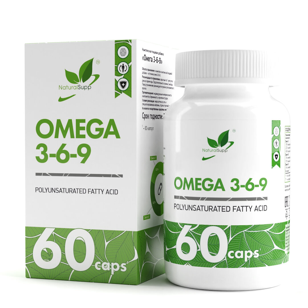 Омега 3-6-9 NATURALSUPP Omega 3-6-9 (60 капсул)