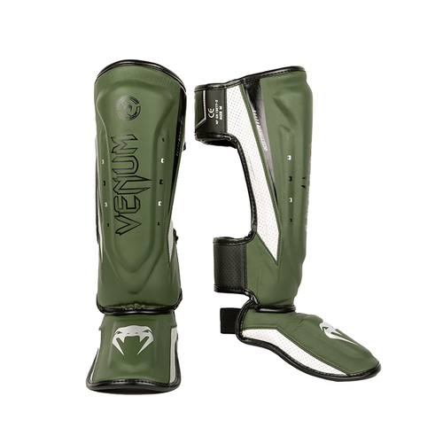 фото Щитки venum elite evo khaki/silver (xl)