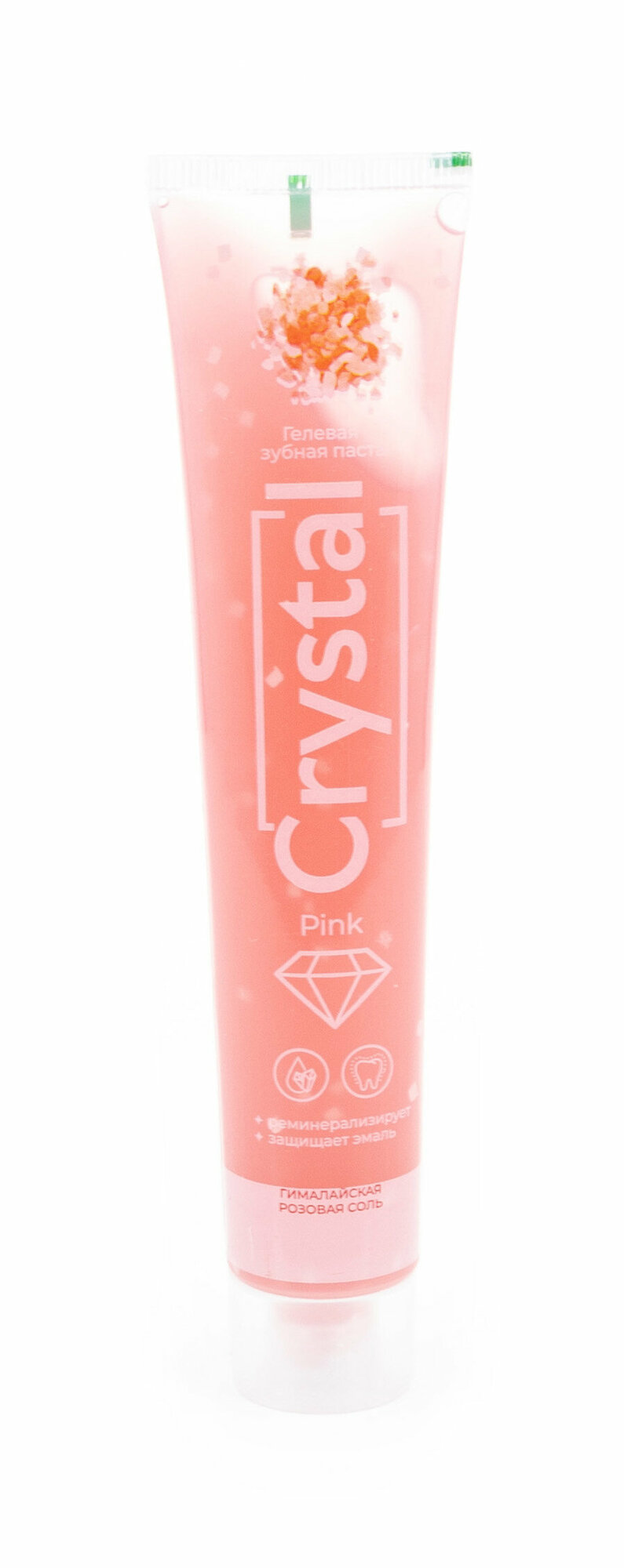 Зубная паста гелевая Doral Collection / Доралл Коллекшн Pink Crystal для чувствительных зубов с розовой гималайской солью реминерализующая для защиты