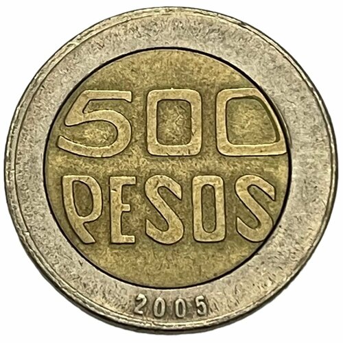 Колумбия 500 песо 2005 г. колумбия 500 песо 2005 г