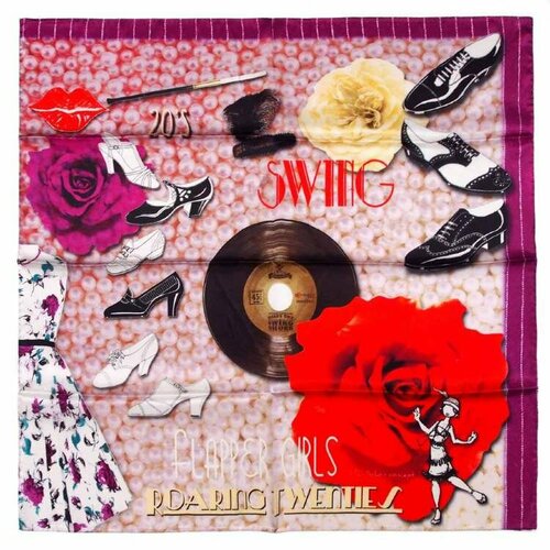 фото Платок mila schon,90х90 см, красный