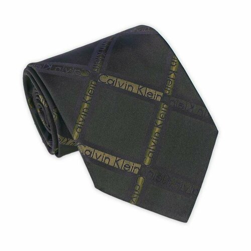 Галстук CALVIN KLEIN, коричневый молодежный коричневый галстук с надписями calvin klein 2252