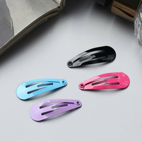 SUI Невидимка для волос Лира набор 10 шт классика стиль 3 см микс 306₽