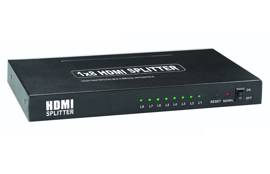 HDMI-разветвитель видеосигнала 1 вход/8 выходов, HDMI V1.4 | ORIENT HSP0108
