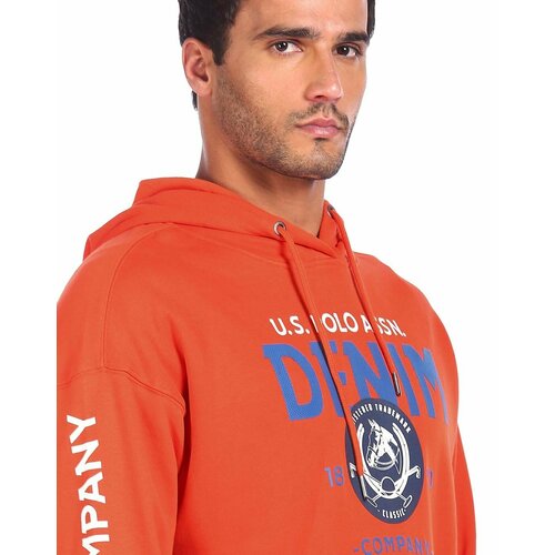 фото Толстовка u.s. polo assn., размер xl, оранжевый