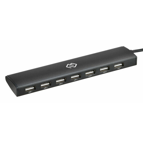 Разветвитель USB Digma HUB-7U20-UC-B 7порт черный 120000₽