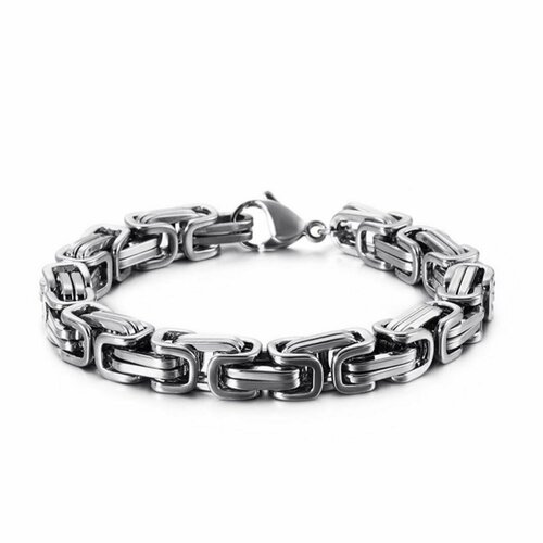 фото Славянский оберег, плетеный браслет, 1 шт., размер 21 см, размер one size, диаметр 7 см, белый, серый reniva