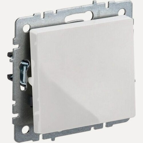 Изображение товара Выключатель Iek 1-кл. СП BRITE ВС10-1-0-БрБ 10А белый, BR-V10-0-10-K01