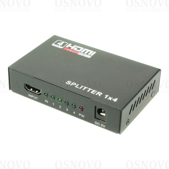 Разветвитель сигнала HDMI (1вх./4вых.) Osnovo D-Hi1041