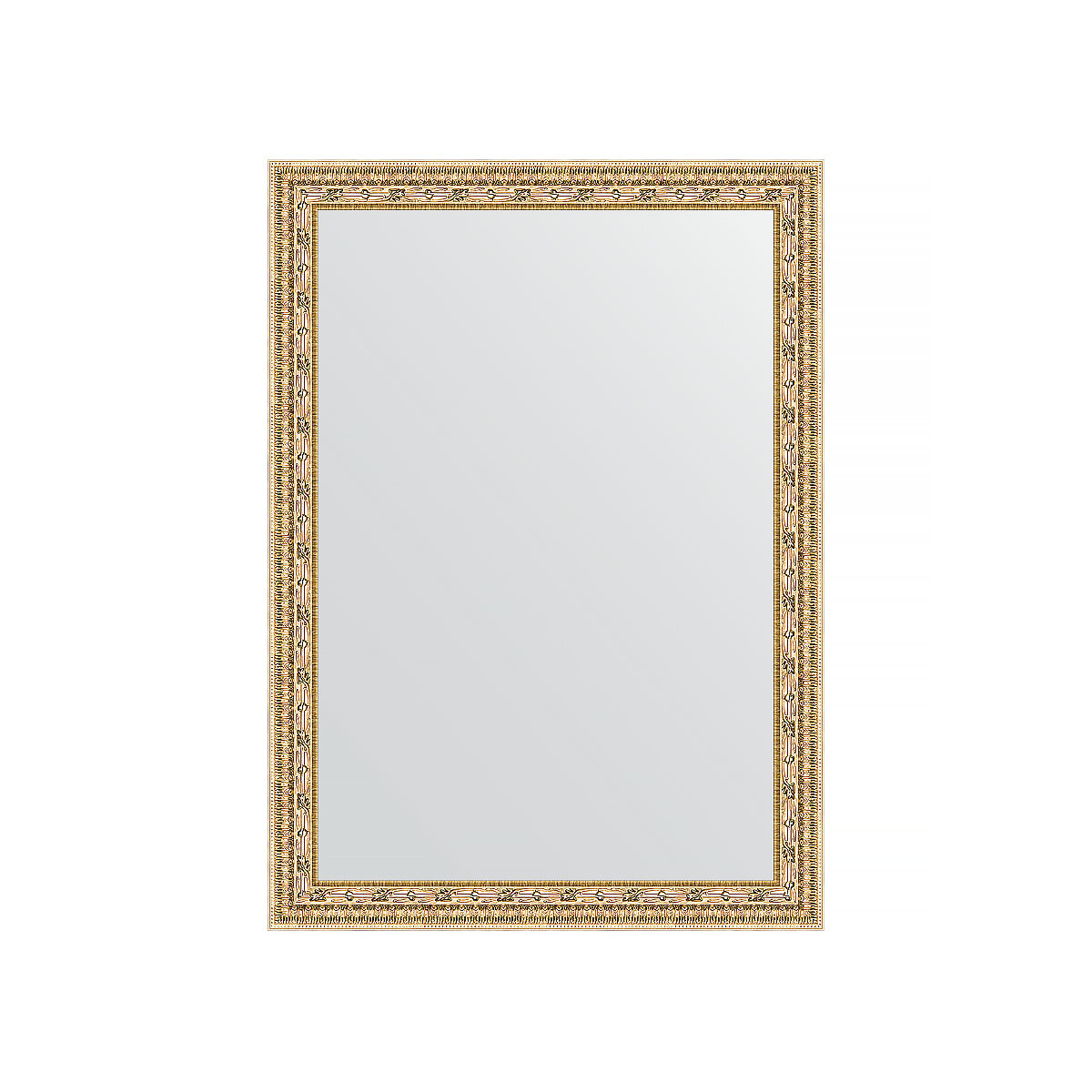 Зеркало настенное EVOFORM в багетной раме сусальное золото, 52х72 см, для гостиной, прихожей, кабинета, спальни и ванной комнаты, BY 0793