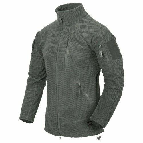Флисовая куртка Helikon-Tex Alpha Tactical Grid Fleece Jacket, Foliage Green, L кофта тактичеcкая флисовая helikon alpha tactical jacket grid fleece