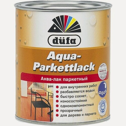 Изображение товара Лак паркетный на водной основе Dufa Aqua-Parkettlack шелковисто-матовый 2 л