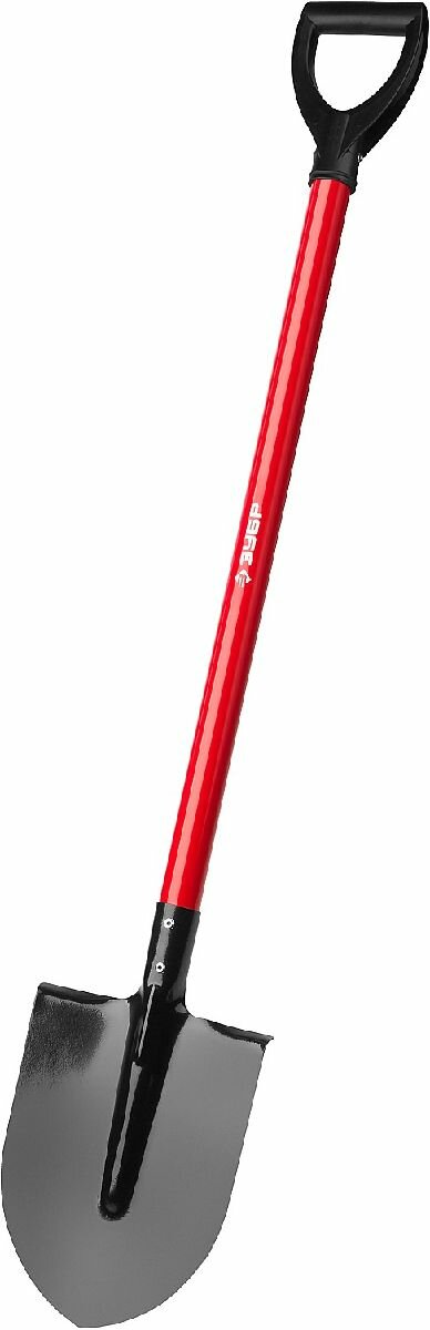 Штыковая лопата ЗУБР ЛКО стальной черенок с рукояткой (39522)