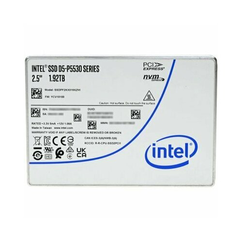 SSD диск Intel D5-P5530 1.92Tb SSDPF2KX019XZN1