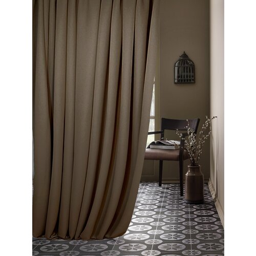 Портьера Алафа Ореховый щербет (310*320)