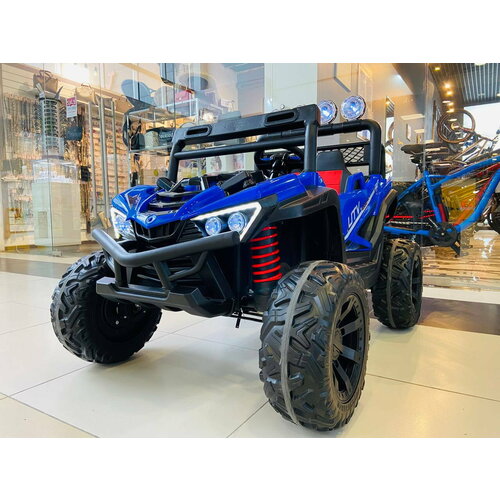 Детский электромобиль багги XGZ1088 - полноприводный багги 4WD, синий, 12V, 7Ah