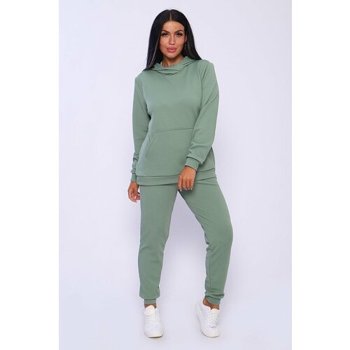 фото Костюм руся, размер 52, бежевый, зеленый