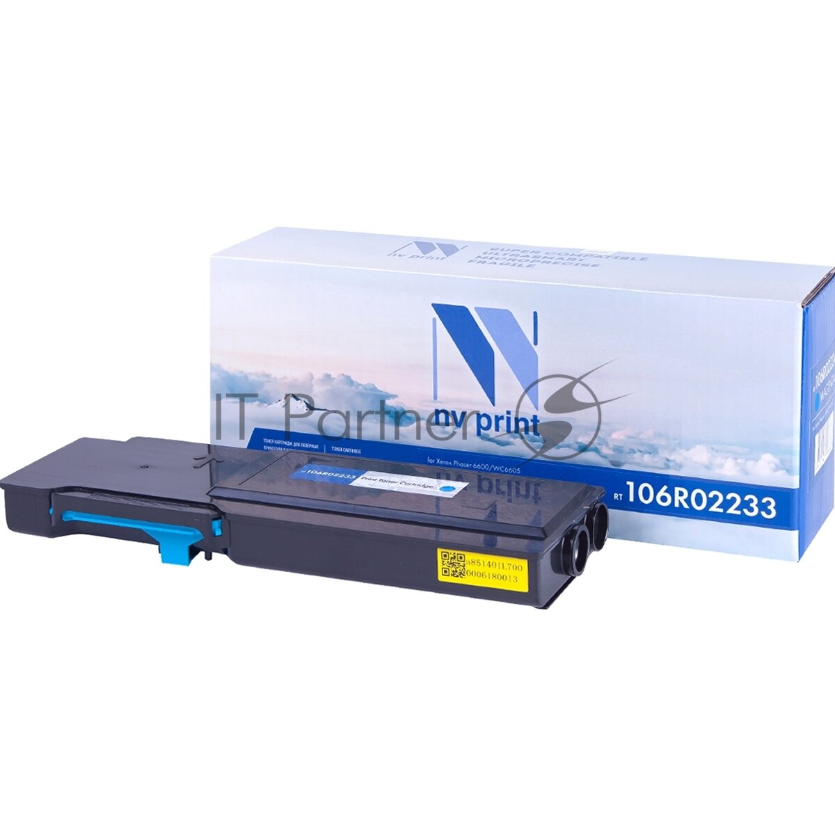 Картридж NV Print 106R02233 Cyan для Xerox Phaser 6600/WorkCentre 6605 (6000k) - фото №9