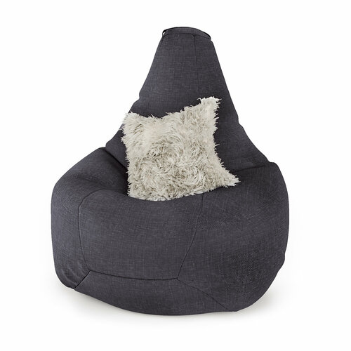 Кресло Шарм-Дизайн Груша рогожка серый