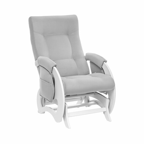 фото Кресло-глайдер для мамы (для кормления) milli ария дуб молочный/v51 light grey