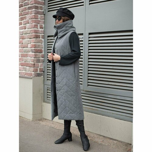 фото Жилет kometa, размер 48, серый