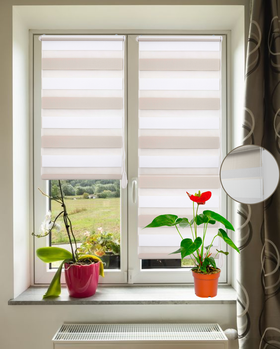 фото Рулонная штора день ночь 50 на 160