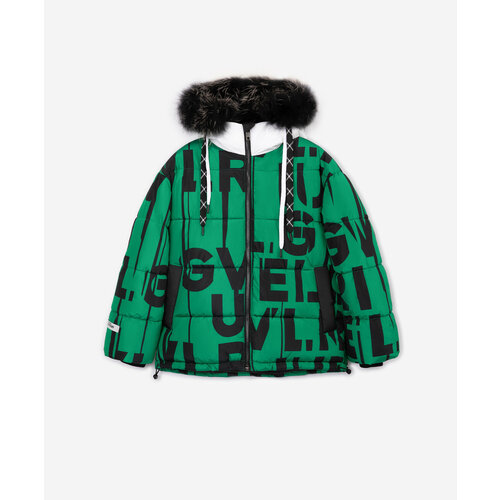 Куртка Gulliver, демисезон/зима, размер 158, зеленый