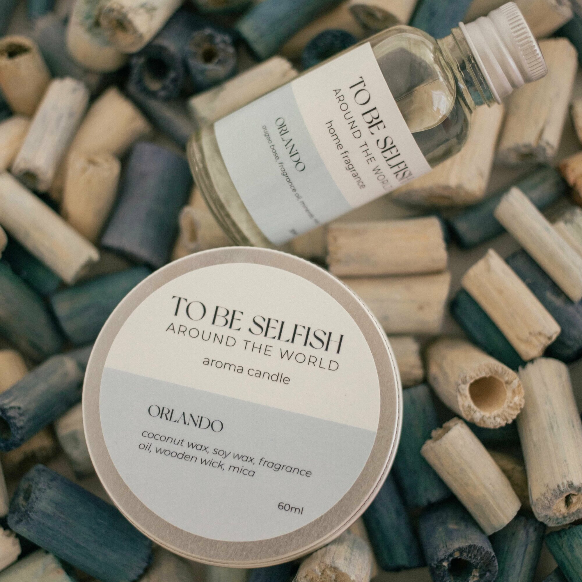 Арома-свечи to be selfish "Orlando" с ароматом молочного коктейля, 60 мл — фото 1