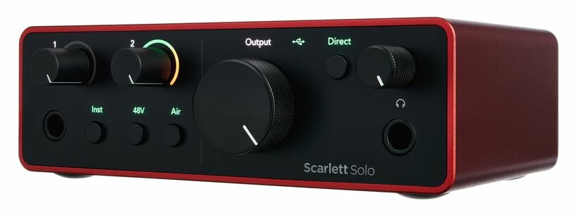 Звуковая карта Focusrite Scarlett Solo 4rd gen для USB