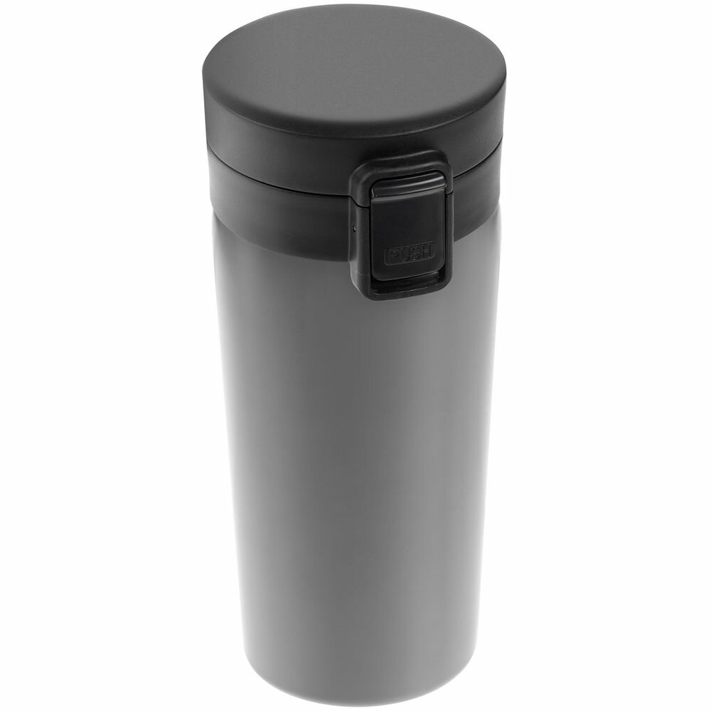Термостакан с ситечком No Leak Infuser, серый, высота 17,7 см, диаметр 7,8 см, дно — 6,4 см; упаковка: 8x8x18,2 см,