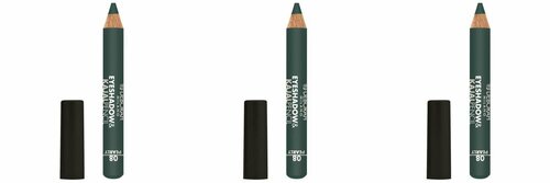 Deborah Milano Тени-карандаш для век Eyeshadow&Kajal Pencil, тон 08 жемчужно-бирюзово-зеленый, 2 г, 3 шт