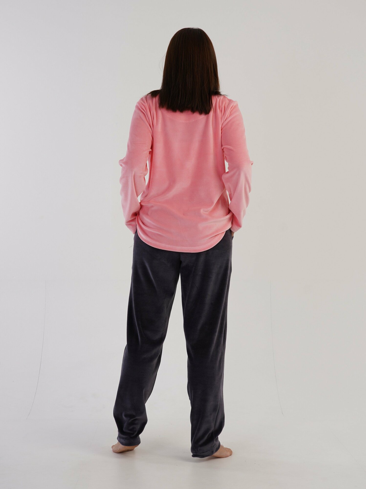 Комплект с брюками VIENETTA 306011_0000 розовый 3XL - фотография № 2