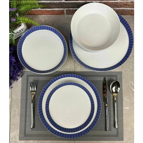 Сервиз фарфоровый столовый обеденный Rachel на 4 персоны 12 предметов Иран