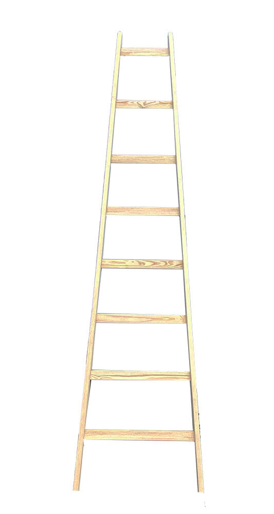 фото Приставная Деревянная Лестница Sevenberg Пирамида С Расширенным Основанием 8 Ступеней