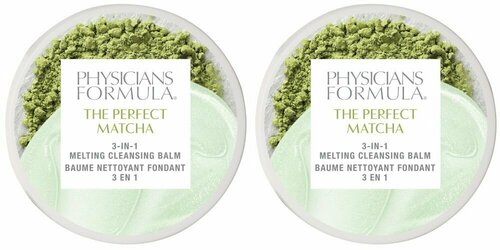 Physicians Formula Бальзам очищающий для лица 3 в 1 The Perfect Matcha Melting Cleansing Balm, 40 г, 2 шт