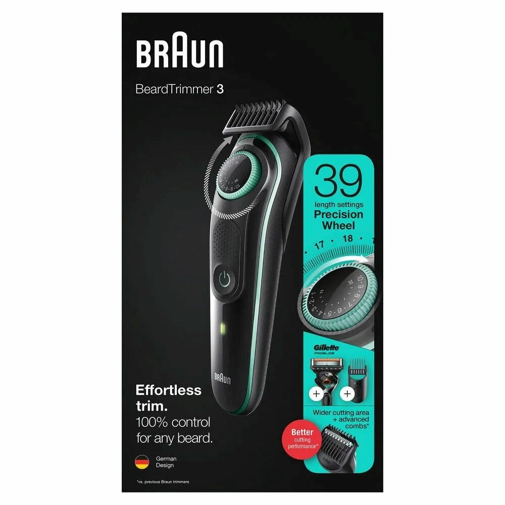 триммер BRAUN BT3341 +бритва Gillette+1касета 2 насадки - фото №7