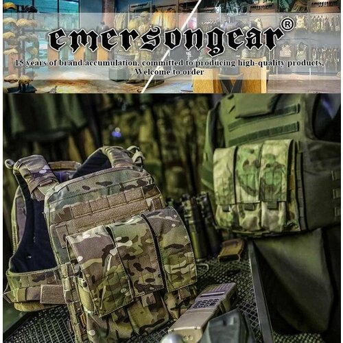 Подсумок тройной под магазины LBT Style 7.62 Triple Magazine Pouch/ATFG (EmersonGear) подсумок тройной под магазины lbt style 7 62 triple magazine pouch мох emersongear