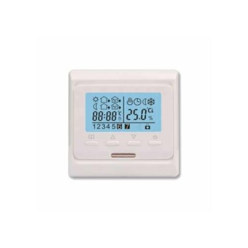 Термостат программируемый ST-16 (HW-500; RTC 51.716; R51XT; ETT-1) 3.6кВт 16А для теплых полов датчик пола; датчик воздуха бел. EXTHERM ST16 (8шт. в упак.)